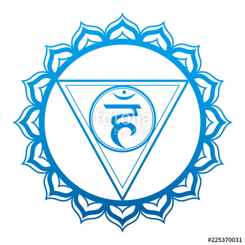 500x500 Throat Chakra Vector Illustration Stock Image And Royalty Free
