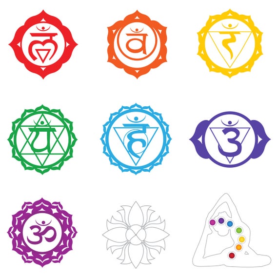 570x570 Chakra Collection Vector Logo Elements Etsy