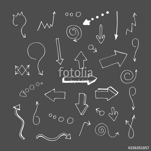 Chalk On Blackboard Vector Illustration Badges Arrows, Pointer 500x500 Chalk On Blackboard Vector Illustration Badges Arrows, Pointer