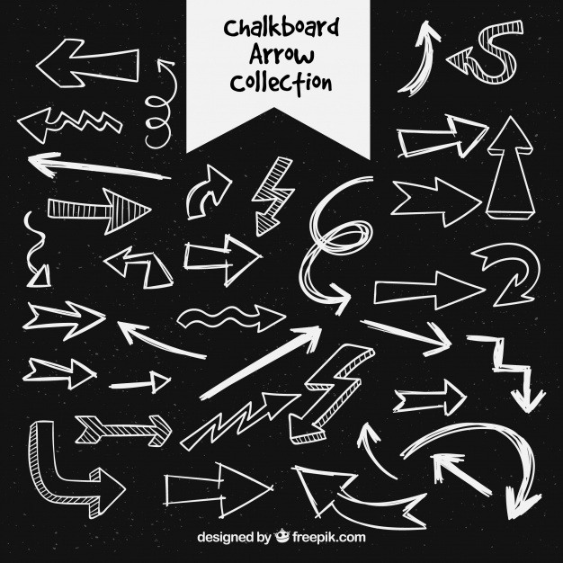 Chalkboard Arrow Collection Vector Free Download 626x626 Chalkboard Arrow Collection Vector Free Download