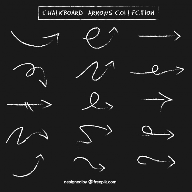Collection Of Arrows With Chalk Effect Vector Free Download 626x626 Collection Of Arrows With Chalk Effect Vector Free Download