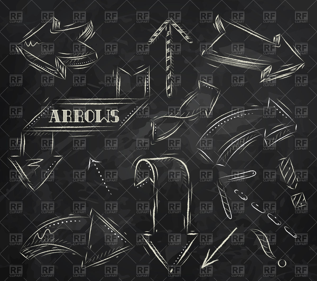Arrow Stylized Drawing In Chalk On The Blackboard Vector Image 1200x1062 Arrow Stylized Drawing In Chalk On The Blackboard Vector Image