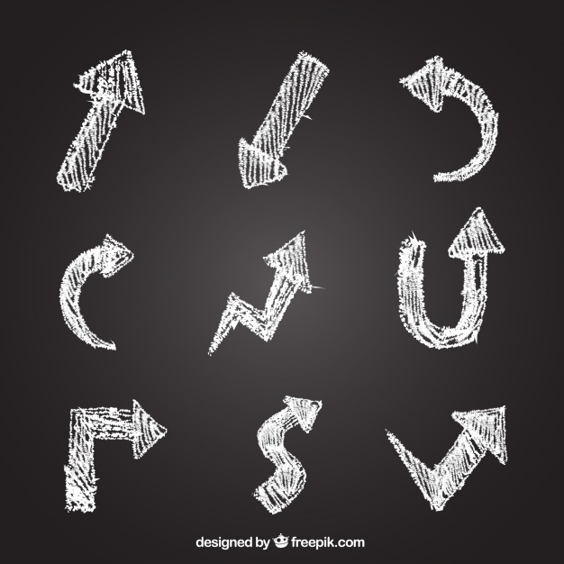Pack Of Arrows Drawn With Chalk Vector Free Download 626x626 Pack Of Arrows Drawn With Chalk Vector Free Download
