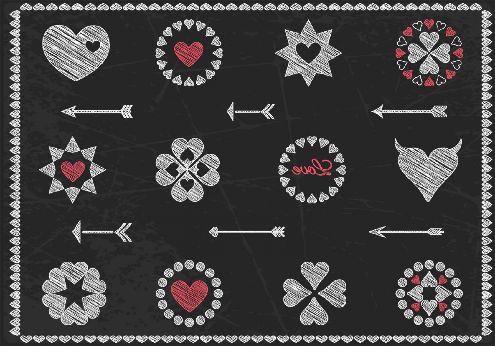 Chalk Drawn Heart Vector And Arrow Vector Pack Geekchicpro 1680x1176 Chalk Drawn Heart Vector And Arrow Vector Pack Geekchicpro