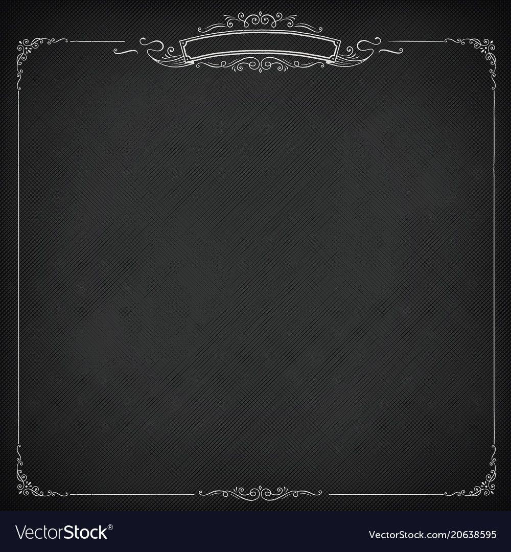 1000x1080 Chalkboard Background With Border Website Templates