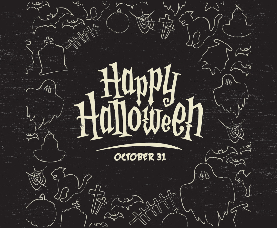 1136x936 Halloween Border Vector Vector Art Graphics