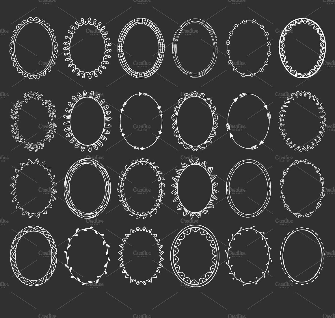 1160x1100 Hand Drawn Frames And Borders