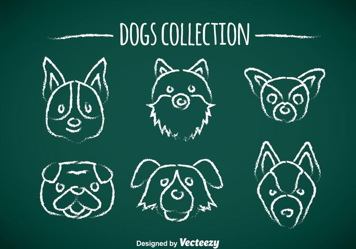 Dogs Chalk Draw Icons 700x490 Dogs Chalk Draw Icons