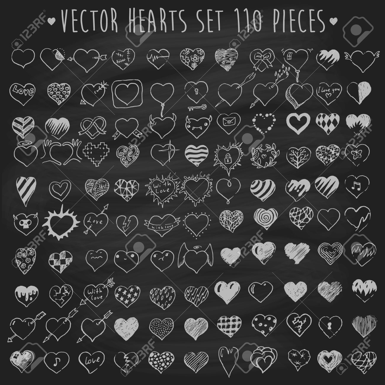 1300x1300 Chalkboard Heart Clip Art Png Files, Free Clip Art Download