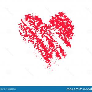 300x300 Textured Red Heart Chalk Clipart Icon Vector Hoodamathrun