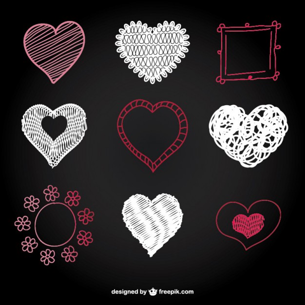 626x626 Chalk Hearts Vectors, Photos And Free Download