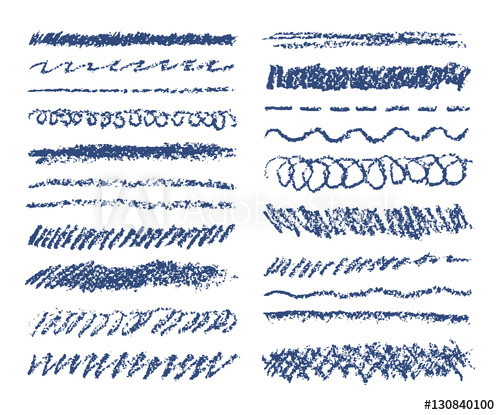 Set Of Blue Wax Crayon Strokes Isolated On White Hand Drawn 500x415 Set Of Blue Wax Crayon Strokes Isolated On White Hand Drawn