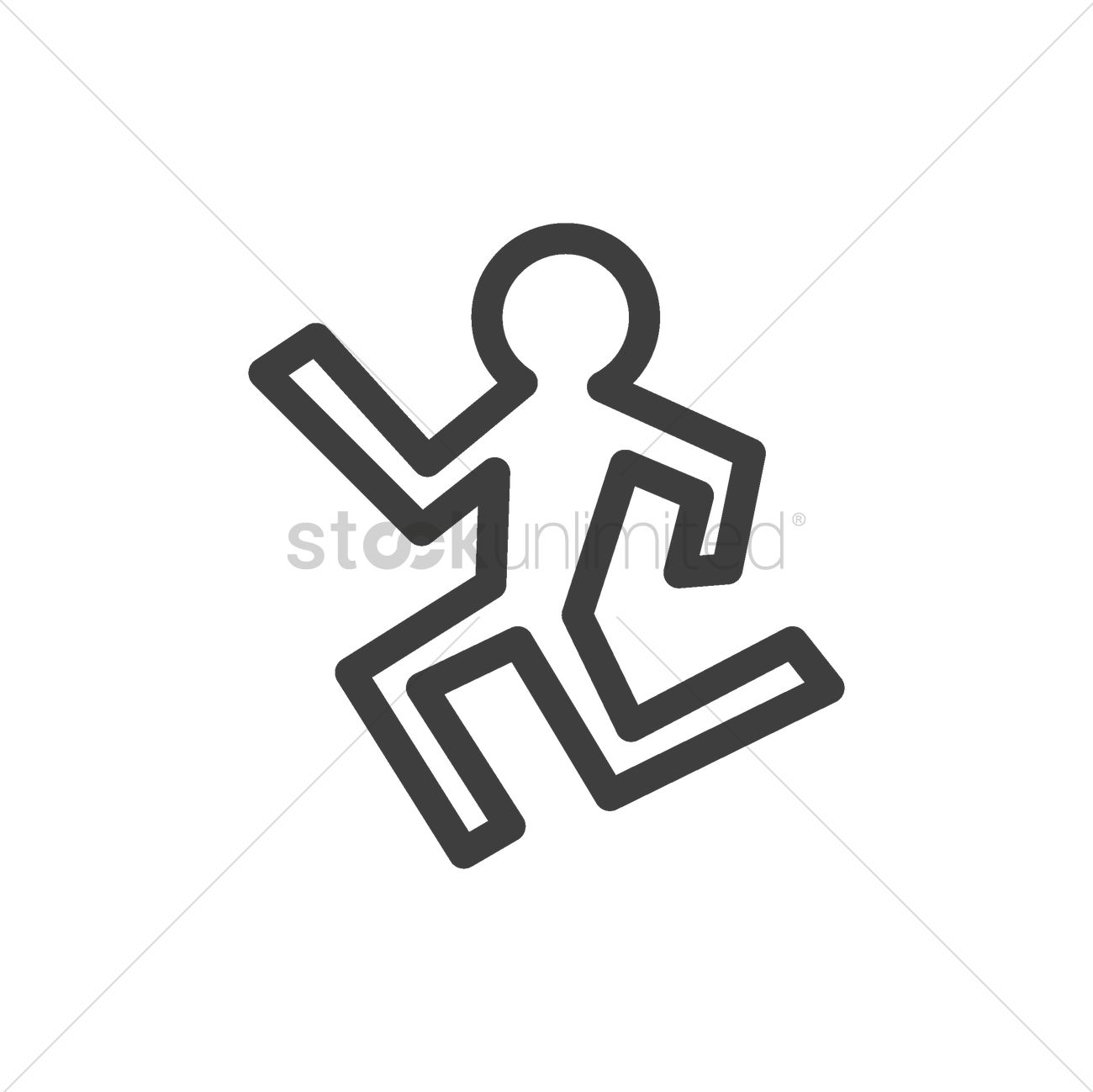 1300x1299 Chalk Outline Vector Image