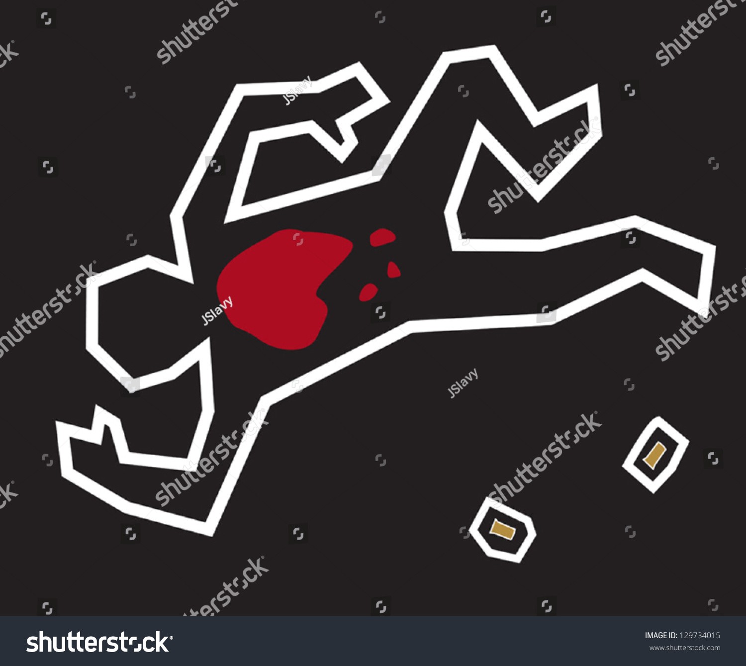 1500x1339 In Clipart Crime Scene Body Outline Stock Vector A Stylized