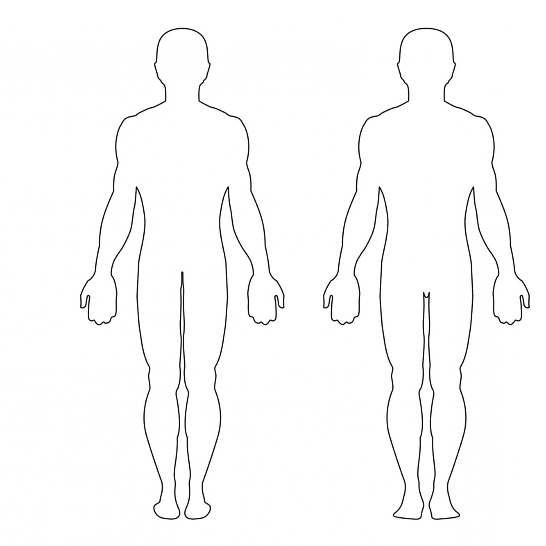 1833x1833 Body Outline Vector Soidergi