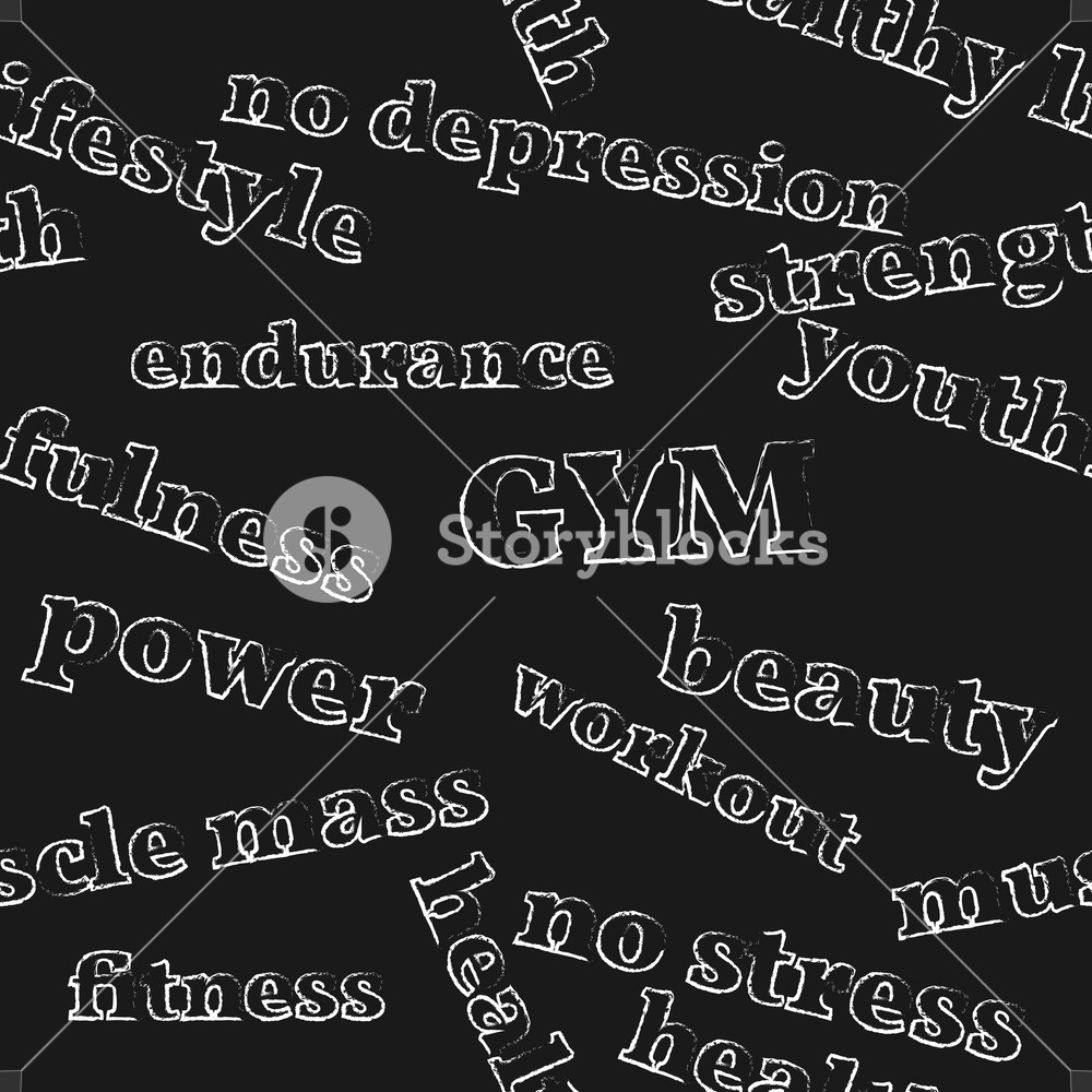 Seamless Background Motivation Workout In The Gym Drawn In Chalk 1000x1000 Seamless Background Motivation Workout In The Gym Drawn In Chalk