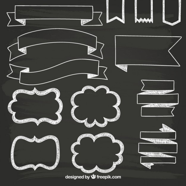 626x626 Chalkboard Banner Vectors, Photos And Free Download