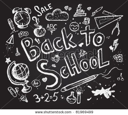 450x405 Vector Download Back To School Chalkboard Sketch