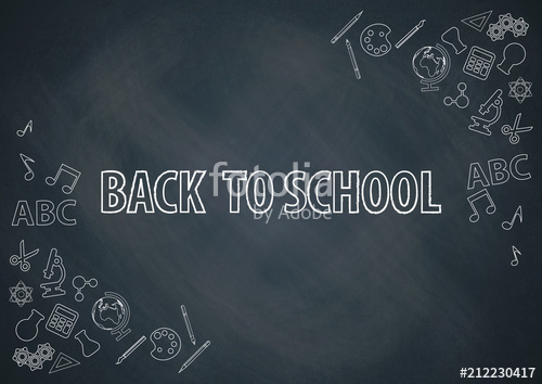 500x354 Back To School, Welcome To School With Chalkboard Background