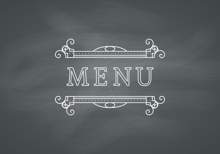 450x315 Restaurant Menu Headline On Chalkboard Background Vector Vintage