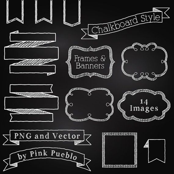 570x570 Chalkboard Frames And Banners Clipart Clip Art, Chalkboard Clipart