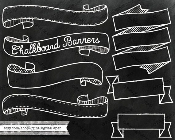 570x454 Download Chalkboard Texture And Banners Clip Art Chalk Drawn