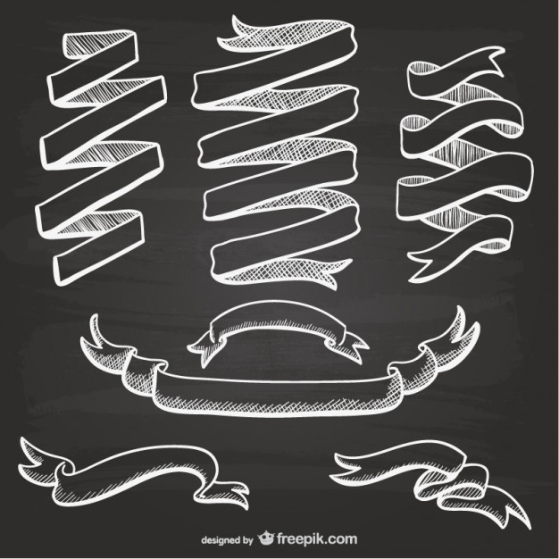 626x626 Retro Blackboard Banners Vector Free Download