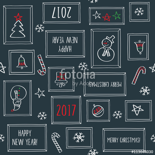 500x500 Happy New Year Merry Christmas Wrapping Paper For Christmas