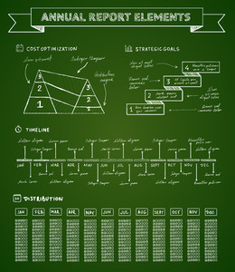260x300 Chalkboard Elements Royalty Free Vectors