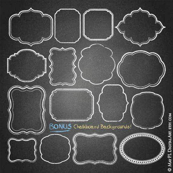 Chalkboard Frame Clipart 570x570 Chalkboard Frame Clipart