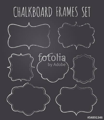 Chalkboard Frames Collection Stock Image And Royalty Free Vector 431x500 Chalkboard Frames Collection Stock Image And Royalty Free Vector