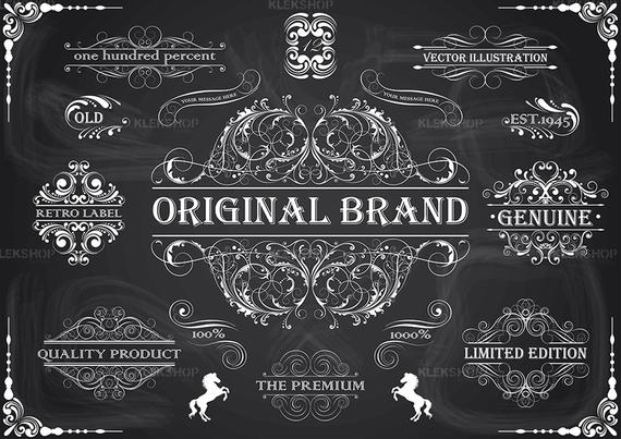 Chalkboard Frames White Label Ornamentchalk Drawingclip Art Etsy 570x403 Chalkboard Frames White Label Ornamentchalk Drawingclip Art Etsy