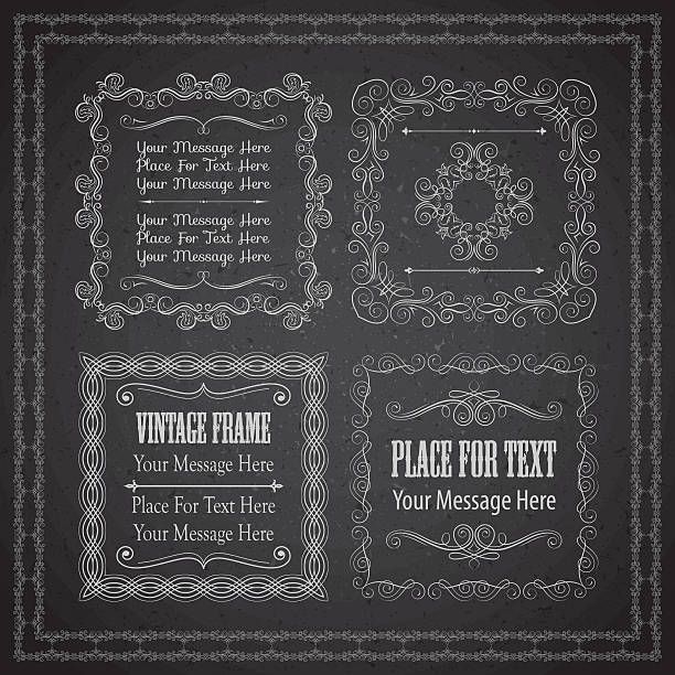 Chalkboard Elements Each Element Is Grouped In A Separate Layer 612x612 Chalkboard Elements Each Element Is Grouped In A Separate Layer