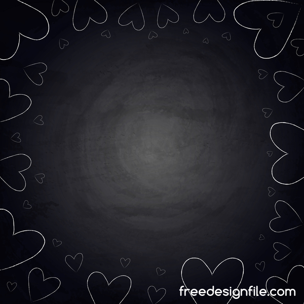 Chalkboard Background With Heart Frame Vector Free Download 600x600 Chalkboard Background With Heart Frame Vector Free Download