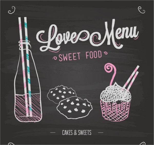 Chalkboard Menu Vector