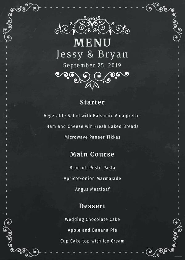 600x841 Chalkboard Menu Templates Vector Free Premium Template Publisher