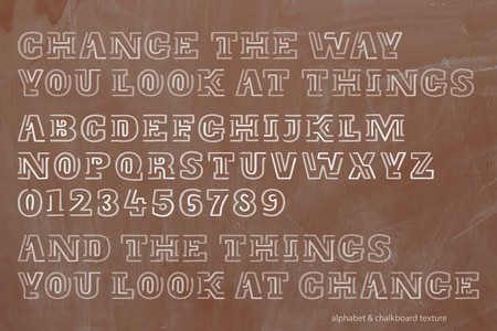 450x300 School, Retro Style Alphabet Letters And Numbers Over Chalkboard