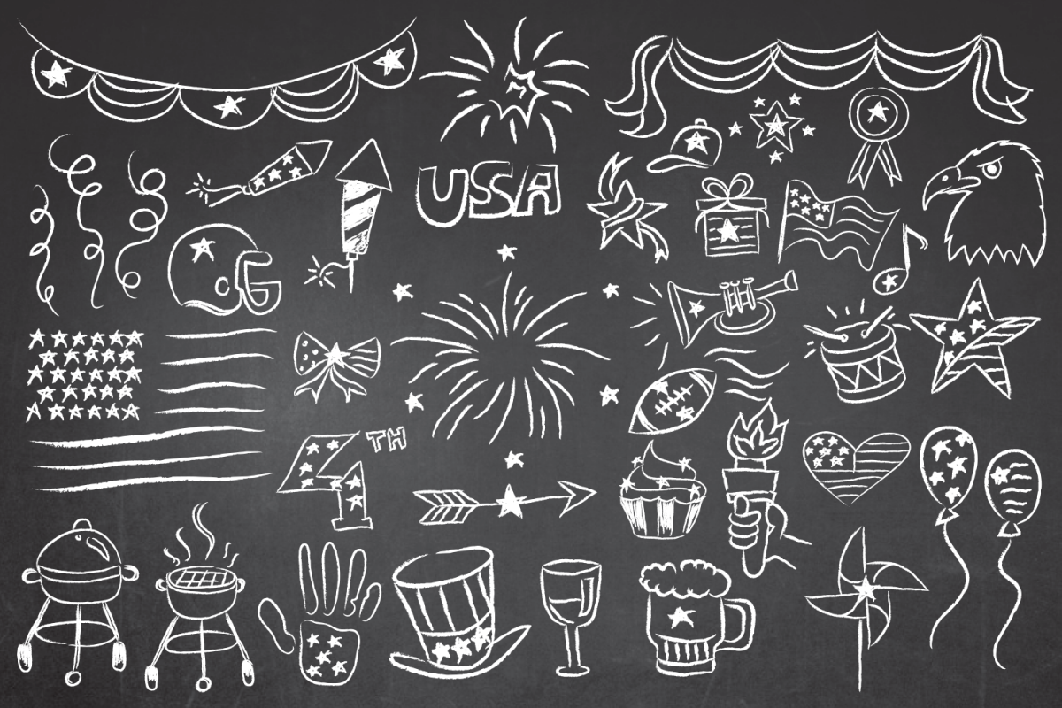 1200x800 Patriotic Of July Chalkboard Vector Clipart Aipdfpsd