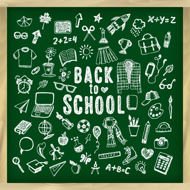 626x626 Back To School Chalkboard Vector Free Free Vectors Ui Download
