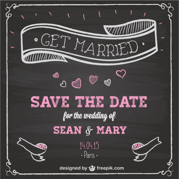 Wedding Invitation Chalkboard Design Vector Free Download 626x626 Wedding Invitation Chalkboard Design Vector Free Download