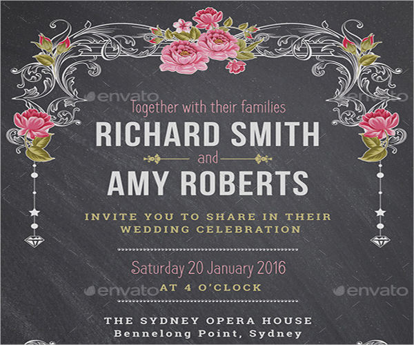 Chalkboard Wedding Menu Templates 600x500 Chalkboard Wedding Menu Templates