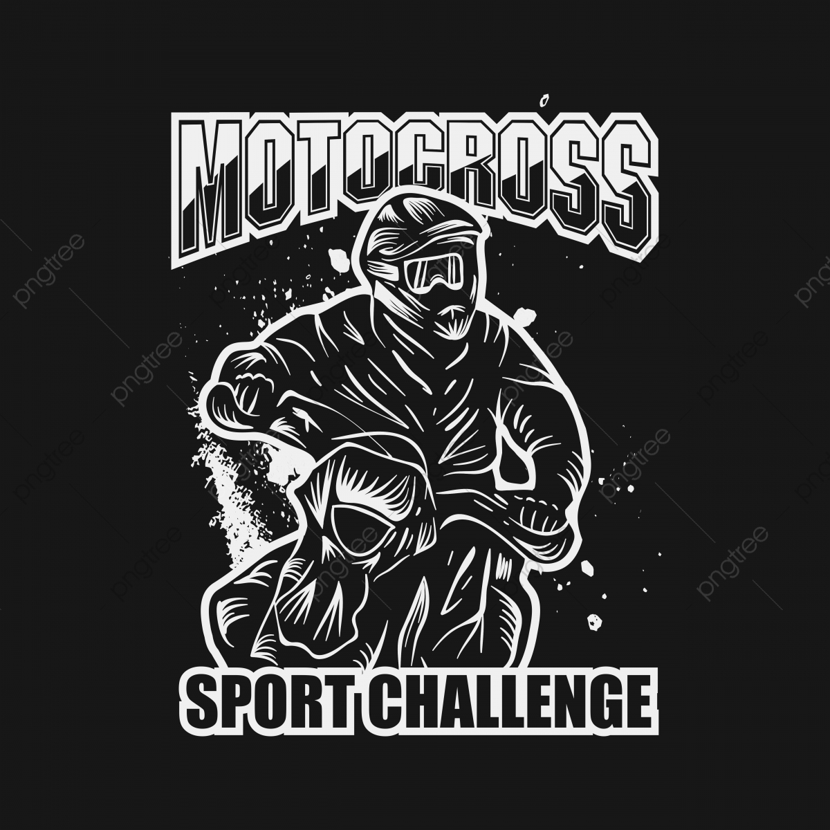 1200x1200 Motocross Sport Challenge Vector Illustration For Your Company
