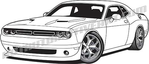 500x217 Dodge Challenger Clipart Look At Clip Art Images