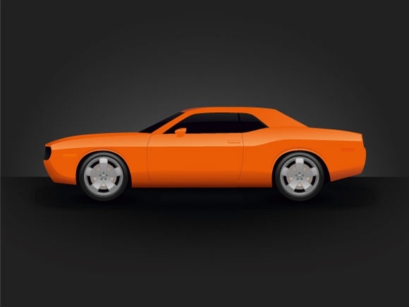 580x435 Dodge Challenger Free Vector In Adobe Illustrator