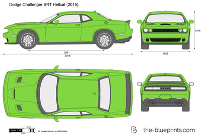 400x270 Dodge Challenger Srt Hellcat Vector Drawing