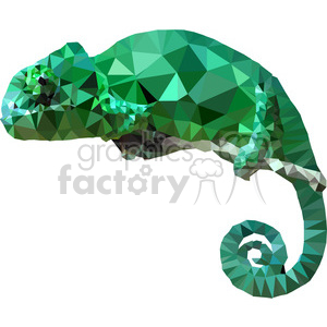 300x300 Chameleon Geometry Geometric Polygon Vector Graphics Rf Clip Art