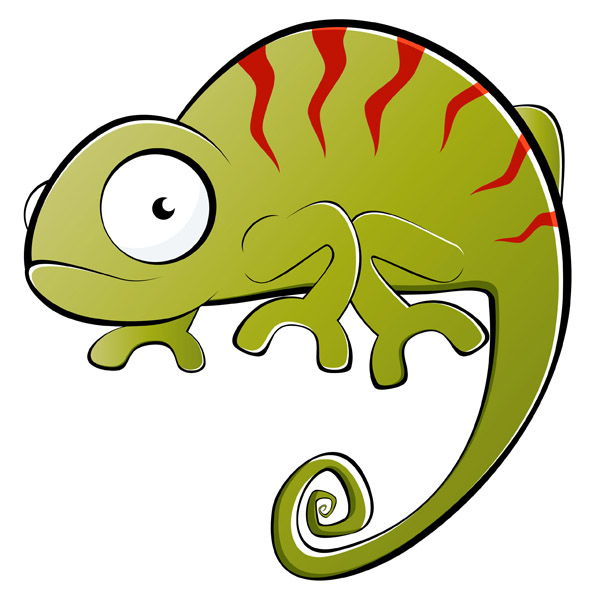 600x600 Chameleon Vector Material Free Download Web