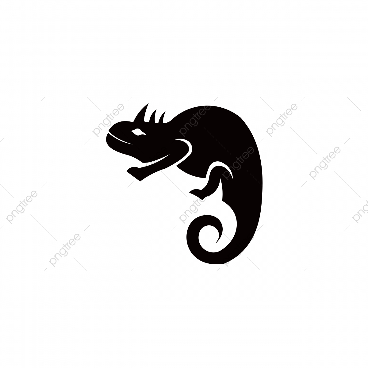 1200x1200 Chameleon Vector Icon Filled Flat Sign For Mobile Concept
