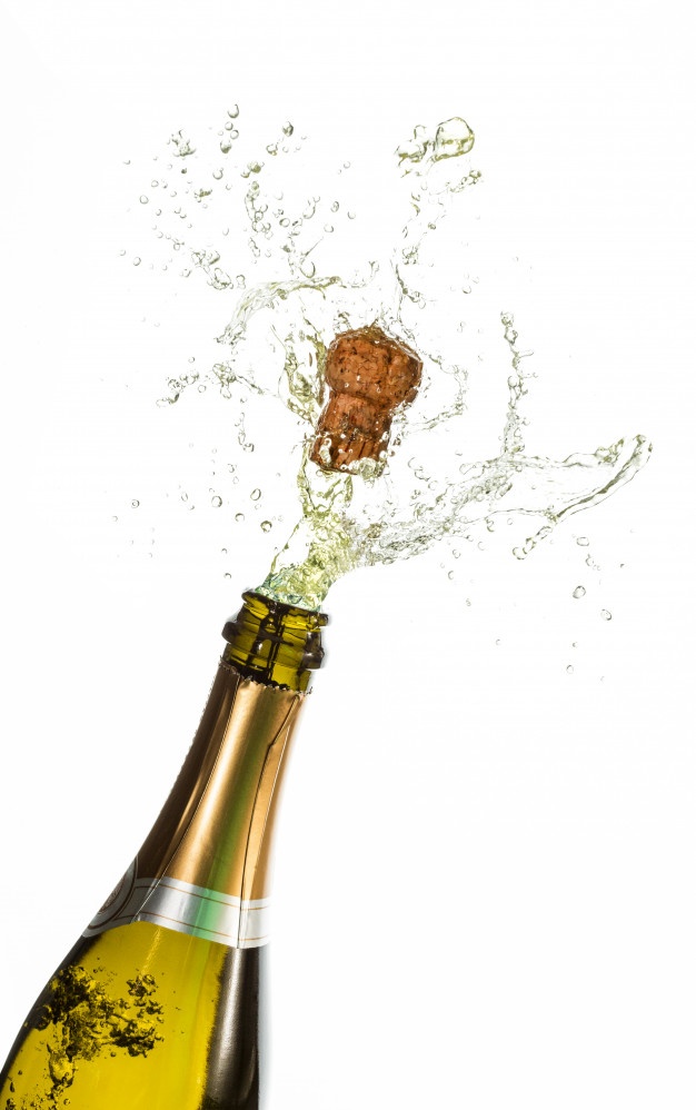 Champagne Bottle Popping Vector at Vectorified.com | Collection of ...