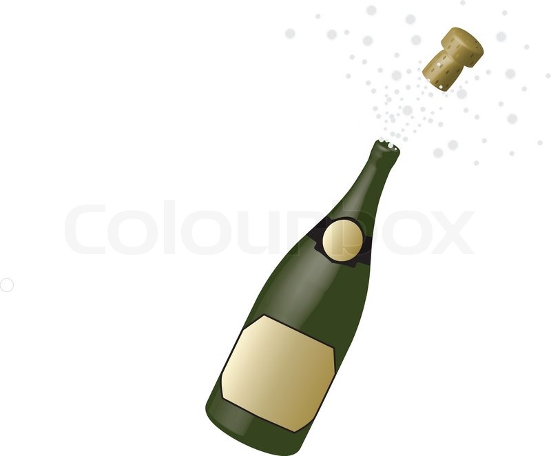800x662 Bottle Of Champagne Stock Vector Colourbox